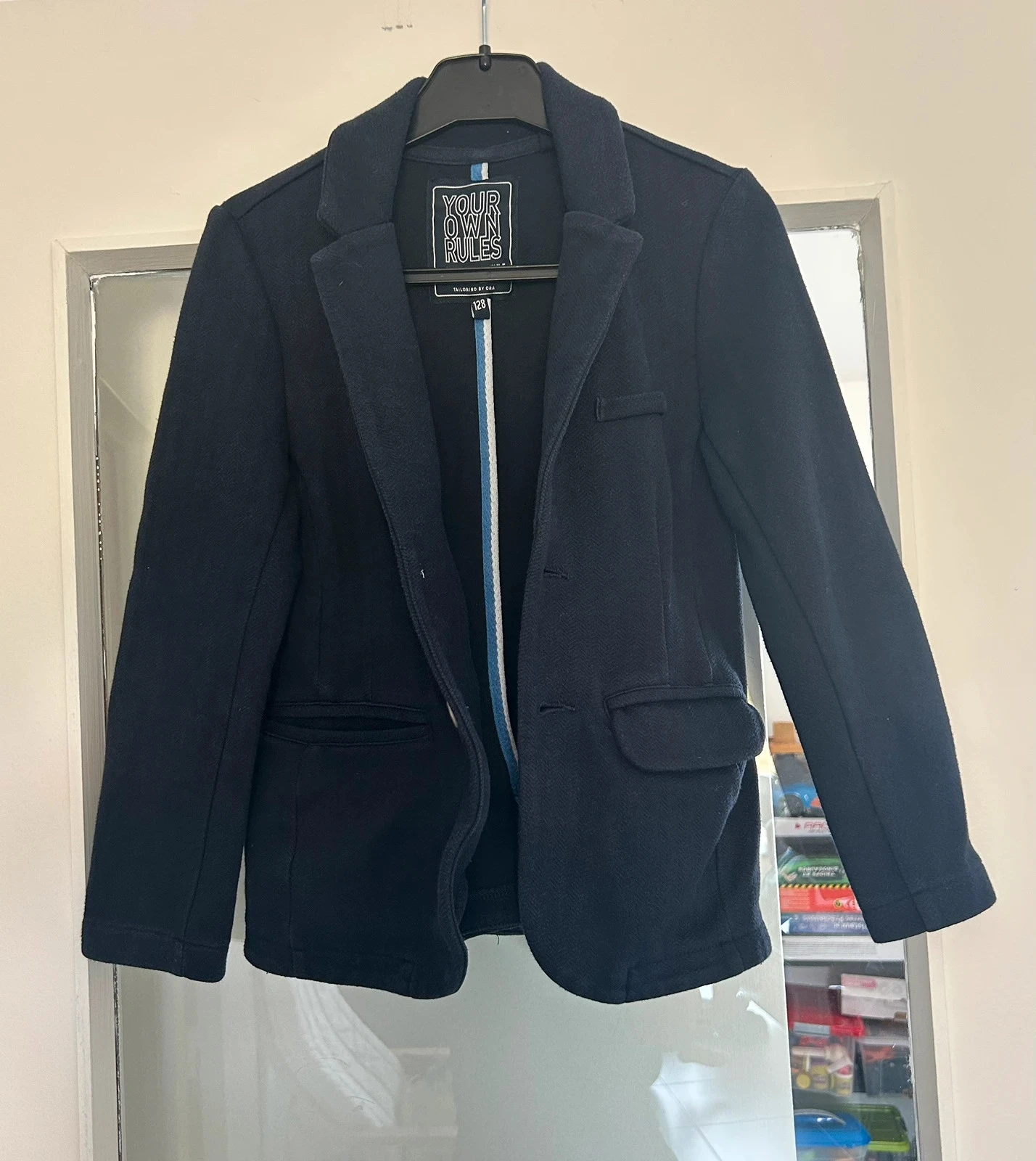 Très jolie veste blazer bleue marine enfant taille 10 ans – photo 2